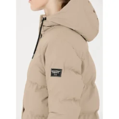 Audrey PU Puffer Vinterjakke Dame