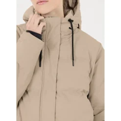 Audrey PU Puffer Vinterjakke Dame