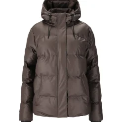 Audrey PU Puffer Vinterjakke Dame