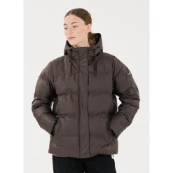 Audrey PU Puffer Vinterjakke Dame