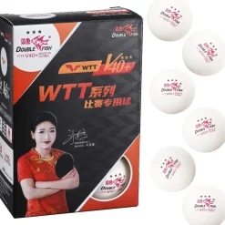 Double Fish V40+ 6-Pak Bordtennisbolde