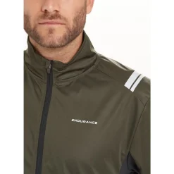 Endurance Diker 4-Way Stretch Løbejakke Herre, grøn