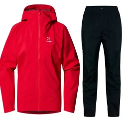 Haglöfs Korp Proof Regnsæt Dame, bright red