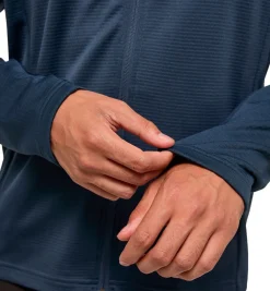 Haglöfs Lark Hood Midlayer Trøje Herre, blå