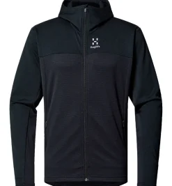 Haglöfs Lark Hood Midlayer Trøje Herre, sort