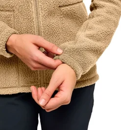 Haglöfs Malung Pile Hood Fleecetrøje Dame, sand