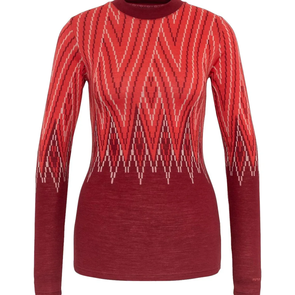 Kari Traa Juliane Merinould Skiundertrøje Dame, rouge