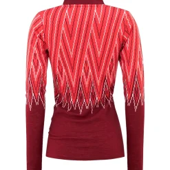 Kari Traa Juliane Merinould Skiundertrøje Dame, rouge