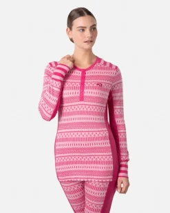 Kari Traa Åkle Merinould Skiundertrøje Dame, berry