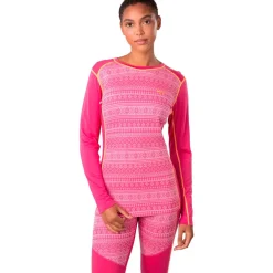 Kari Traa Mina Merinould Skiundertrøje Dame, berry