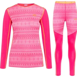 Kari Traa Mina Merinould Skiundertøjssæt Dame, Berry