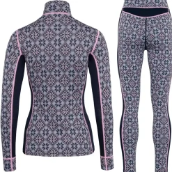 Kari Traa Rose H/Z Merinould Skiundertøjssæt Dame, roy