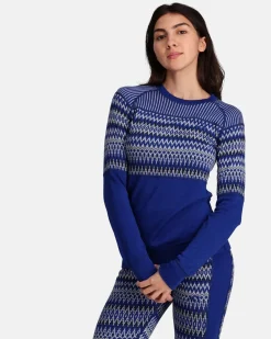 Kari Traa Silja Merino Skiundertrøje Dame, azure