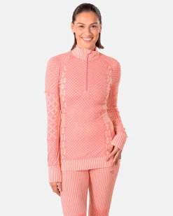Kari Traa Smekker Half-Zip Skiundertrøje Dame, lotus