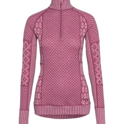 Kari Traa Smekker Half-Zip Skiundertrøje Dame, plum