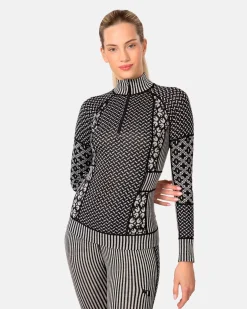 Kari Traa Smekker Half-Zip Skiundertrøje Dame, black
