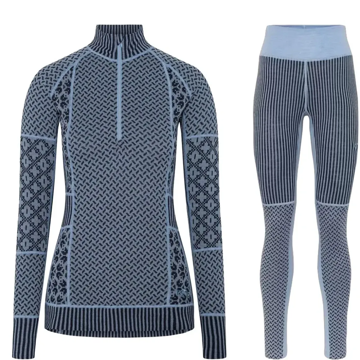 Kari Traa Smekker H/Z Merinould Skiundertøjssæt Dame, iris