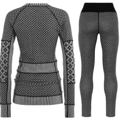 Kari Traa Smekker H/Z Merinould Skiundertøjssæt Dame, black