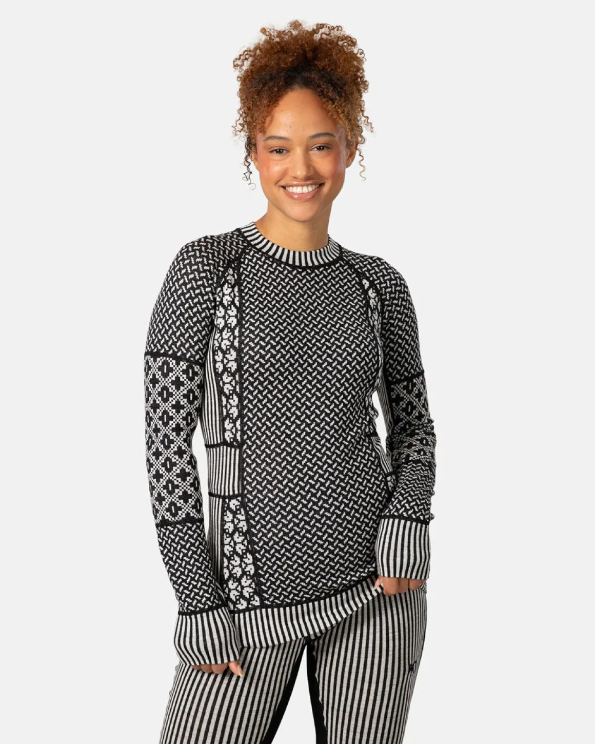 Kari Traa Smekker Merinould Skiundertøjssæt Dame, black