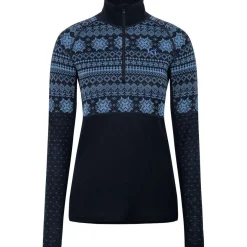 Kari Traa Vilma H/Z Merinould Skiundertrøje Dame, sea