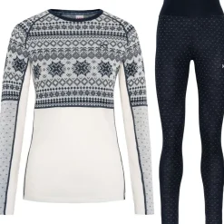 Kari Traa Vilma Merinould Skiundertøjssæt Dame, nwhite