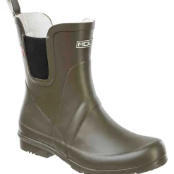 Mols Suburbs Gummistølver Dame, oliven