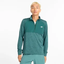 New Balance Athletics Heat Grid Half-Zip Midlayer Herre
