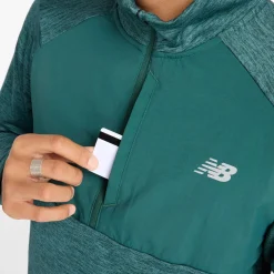 New Balance Athletics Heat Grid Half-Zip Midlayer Herre