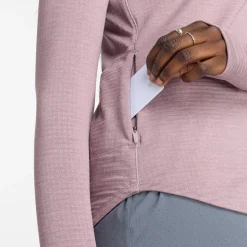 New Balance Athletics Heat Grid Half-Zip Midlayer Dame