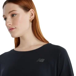 New Balance Drapey Jersey Long Sleeve T-Shirt Dame