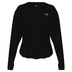 New Balance Drapey Jersey Long Sleeve T-Shirt Dame