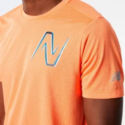 New Balance Graphic Impact Run T-shirt Herre