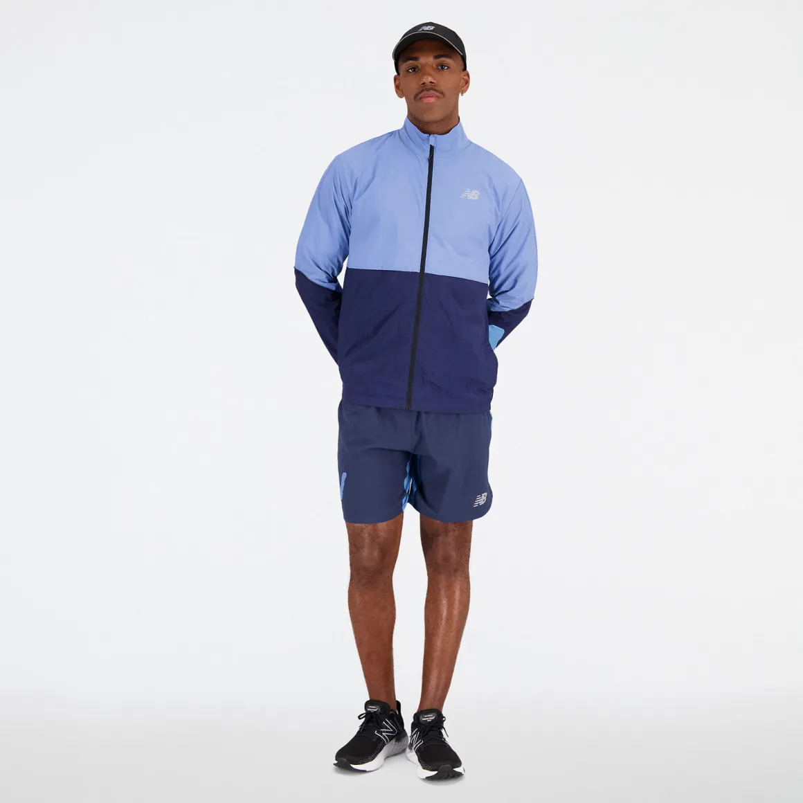 New Balance Graphic Impact Run 7-Inch Shorts Herre