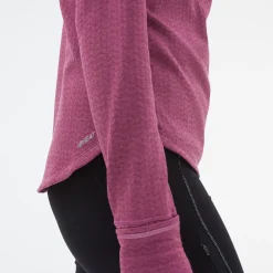 New Balance Heat Grid Half Zip Dame, raisin heather