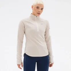 New Balance Heat Grid Half Zip Dame, sea salt
