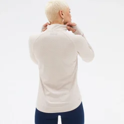 New Balance Heat Grid Half Zip Dame, sea salt
