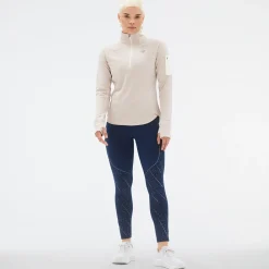 New Balance Heat Grid Half Zip Dame, sea salt