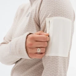 New Balance Heat Grid Half Zip Dame, sea salt