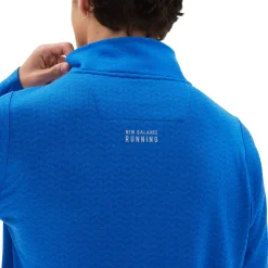 New Balance Heat Grid Half Zip Herre, blå
