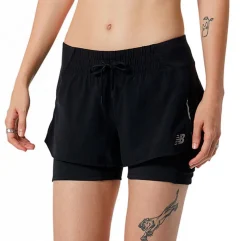 New Balance Impact Run 2 in1 Short Dame
