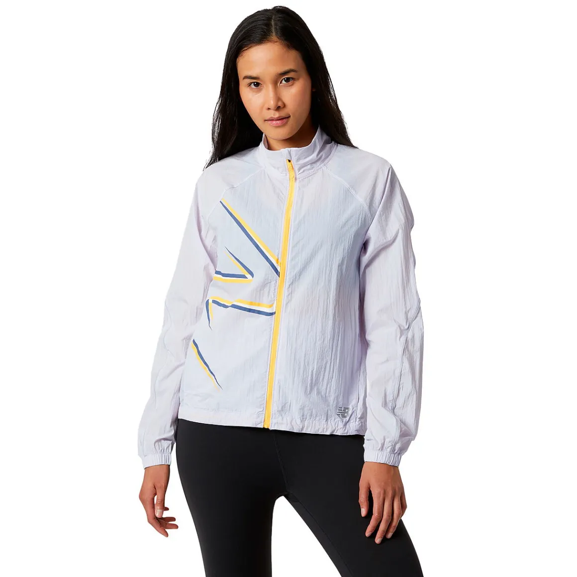 New Balance Printed Impact Run løbejakke Dame