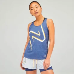 New Balance Printed Impact Run Tanktop Dame