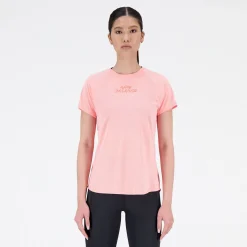 New Balance Printed Impact Run T-shirt Dame