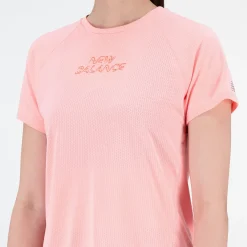 New Balance Printed Impact Run T-shirt Dame