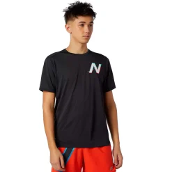 New Balance Printed Impact Run T-shirt Herre