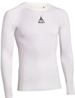 Select 62354 Baselayer Langærmet Herre, hvid