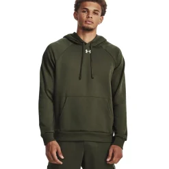 Under Armour Rival Fleece Hoodie Herre, green