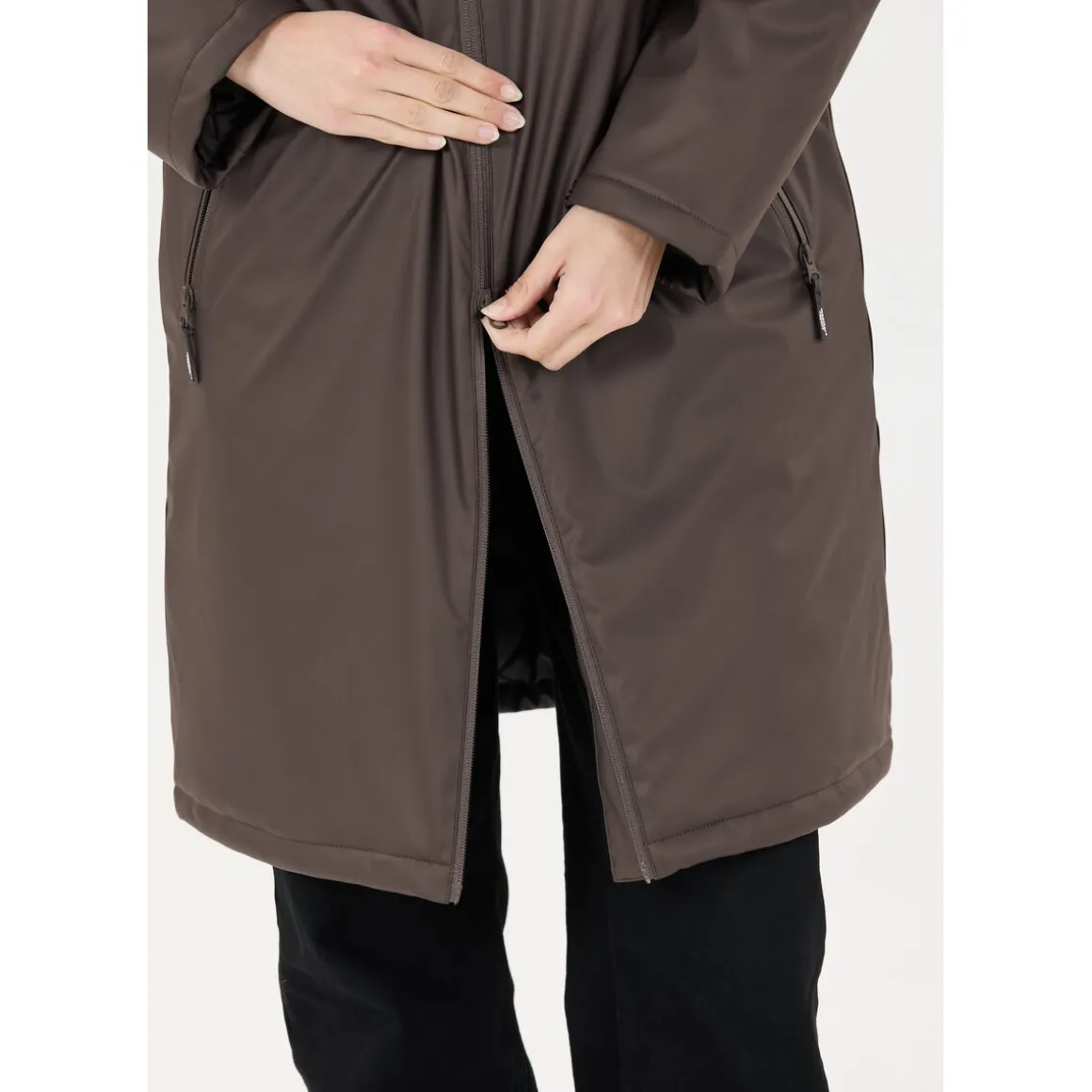 Weather Heaten PU Vinterjakke Dame