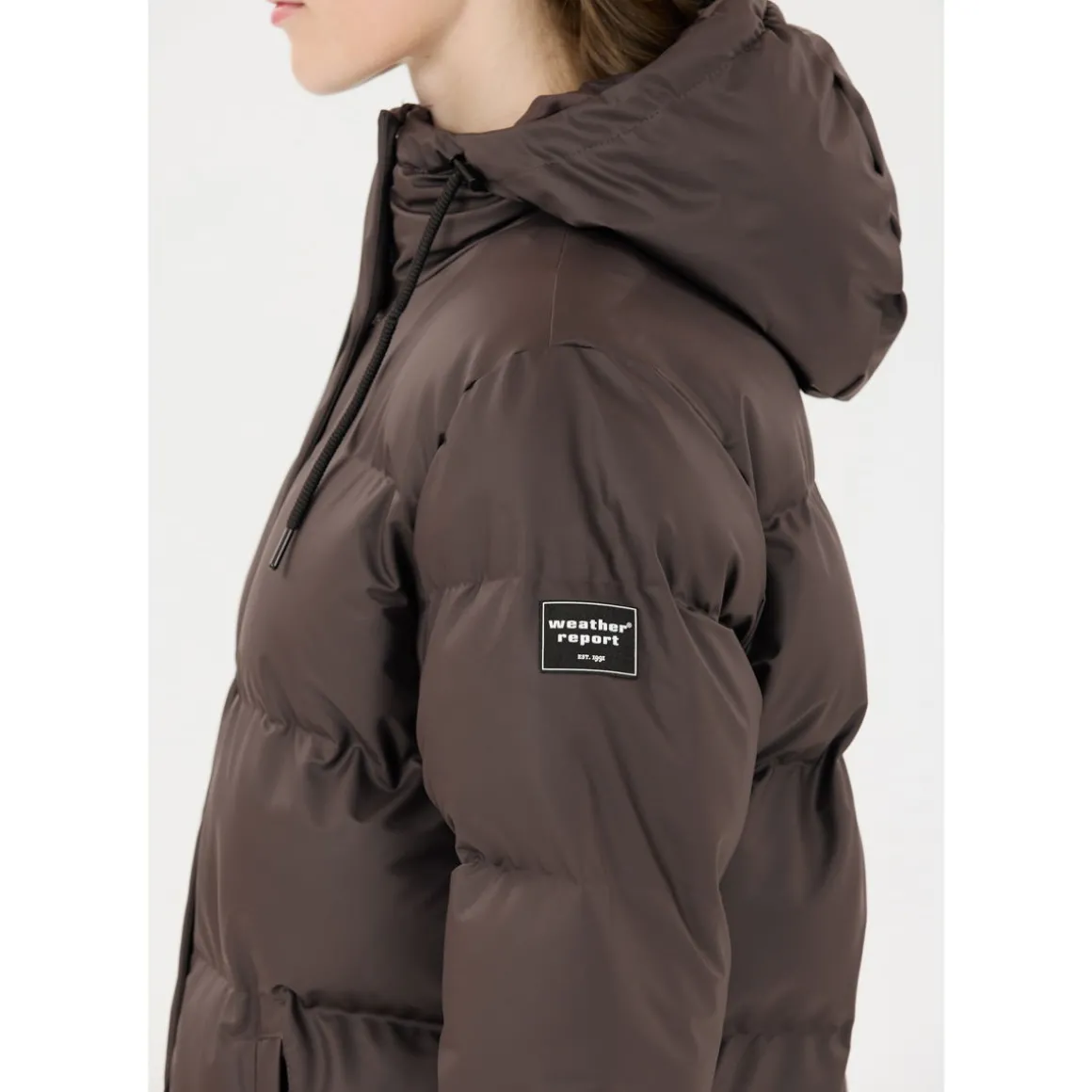 Weather Report Audrey PU Puffer Parka Vinterjakke Dame