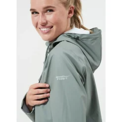 Weather Report Petra PU Regnfrakke Dame, agave